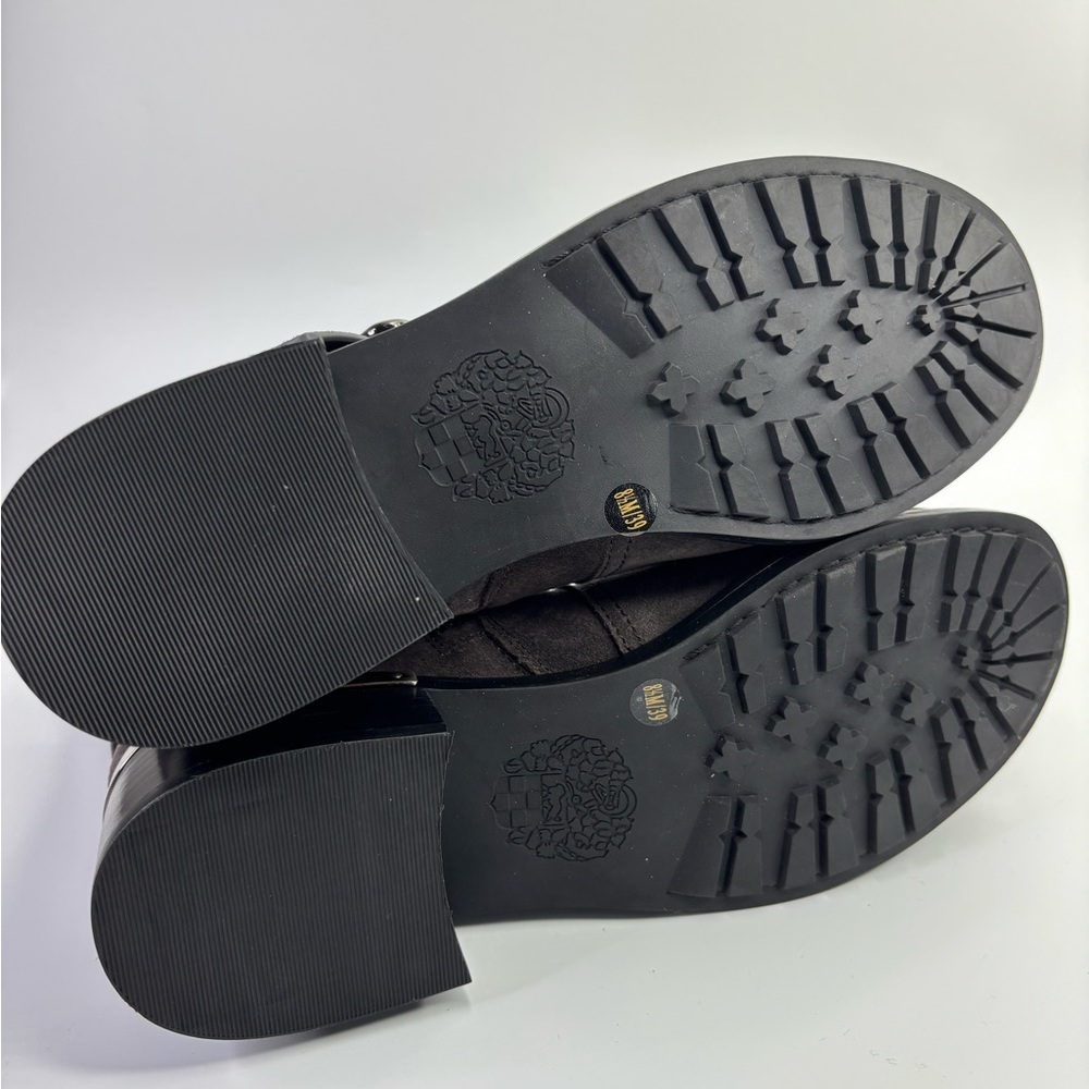 Wethima Suede Mid Calf Boots Vince Camuto Gray Zip Western Festival Fall 8.5 - Picture 7 of 11